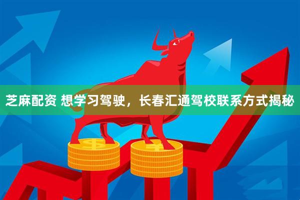 芝麻配资 想学习驾驶，长春汇通驾校联系方式揭秘